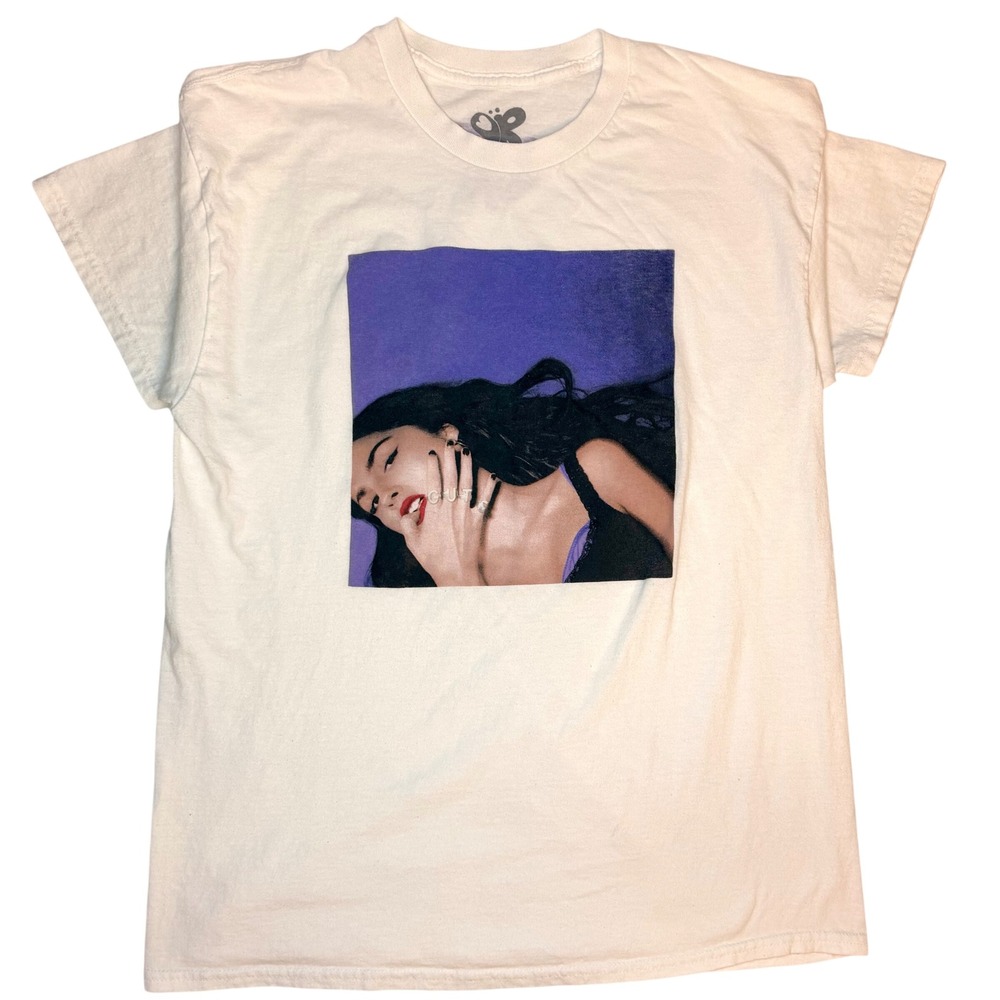 Olivia Rodrigo Guts Graphic‎ T Shirt Size L Unisex White Purple Crewneck Merch